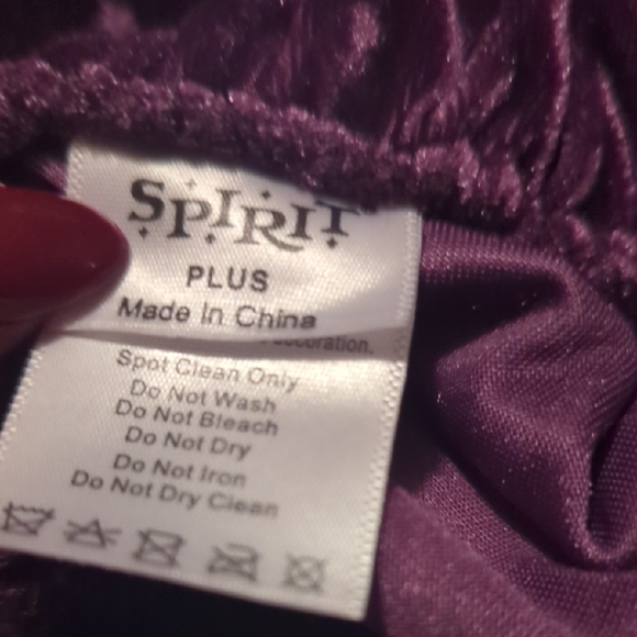 Spirit Plus Purple Velvet Cape - Picture 6 of 7
